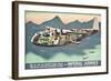 Advertising Poster for the 'Flying Boats' of Imperial Airways, 1937 (Offset Colour Lithograph)-null-Framed Giclee Print