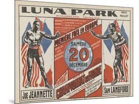 Advertising Poster for the Luna Park-G Delatre-Mounted Giclee Print