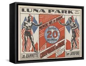 Advertising Poster for the Luna Park-G Delatre-Framed Stretched Canvas