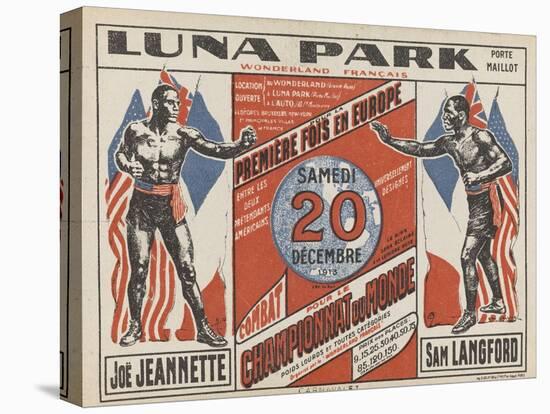 Advertising Poster for the Luna Park-G Delatre-Stretched Canvas