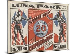 Advertising Poster for the Luna Park-G Delatre-Mounted Giclee Print