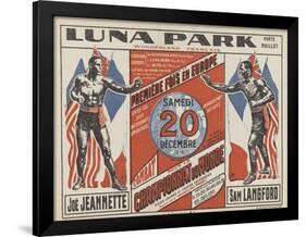 Advertising Poster for the Luna Park-G Delatre-Framed Giclee Print