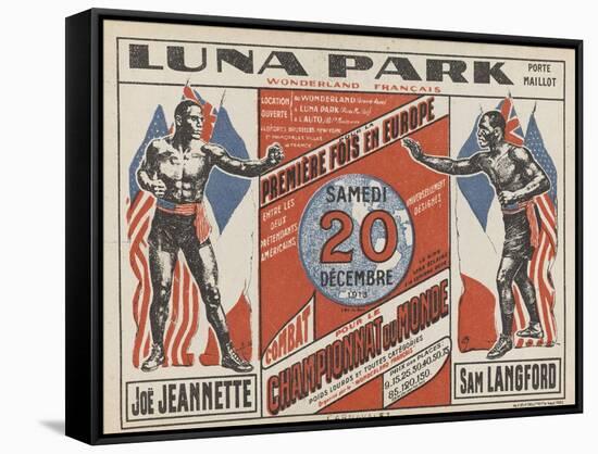 Advertising Poster for the Luna Park-G Delatre-Framed Stretched Canvas