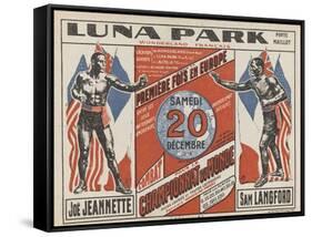 Advertising Poster for the Luna Park-G Delatre-Framed Stretched Canvas