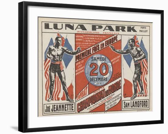 Advertising Poster for the Luna Park-G Delatre-Framed Giclee Print