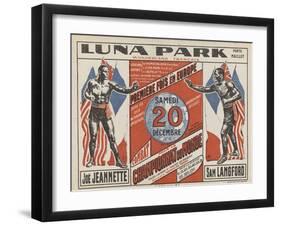 Advertising Poster for the Luna Park-G Delatre-Framed Giclee Print