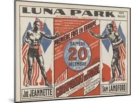 Advertising Poster for the Luna Park-G Delatre-Mounted Giclee Print