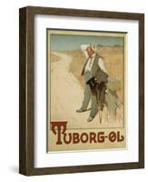 Advertising Poster for Tuborg Beer, 1900-Plakatkunst-Framed Giclee Print