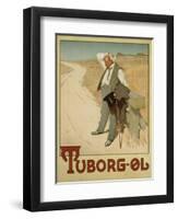 Advertising Poster for Tuborg Beer, 1900-Plakatkunst-Framed Premium Giclee Print