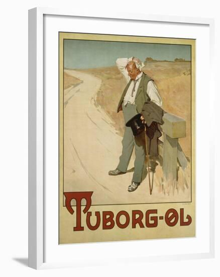 Advertising Poster for Tuborg Beer, 1900-Plakatkunst-Framed Giclee Print