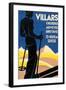 Advertising poster for Villars, Switzerland-Johannes Handschin-Framed Art Print