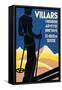 Advertising Poster for Villars-null-Framed Stretched Canvas
