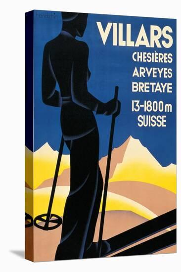 Advertising Poster for Villars-null-Stretched Canvas