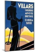 Advertising Poster for Villars-null-Mounted Giclee Print