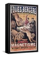 Advertising Poster of the Folies Bergere for a Session of Magnetism-null-Framed Stretched Canvas
