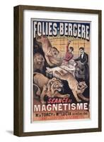 Advertising Poster of the Folies Bergere for a Session of Magnetism-null-Framed Giclee Print