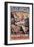 Advertising Poster of the Folies Bergere for a Session of Magnetism-null-Framed Giclee Print