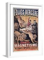 Advertising Poster of the Folies Bergere for a Session of Magnetism-null-Framed Giclee Print