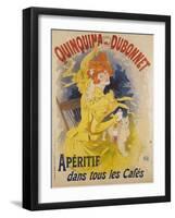 Advertising Poster, Quinquina Dubonnet-Jules Chéret-Framed Giclee Print