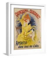 Advertising Poster, Quinquina Dubonnet-Jules Chéret-Framed Giclee Print