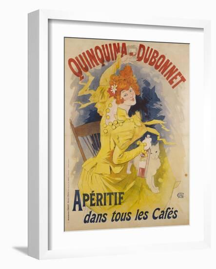 Advertising Poster, Quinquina Dubonnet-Jules Chéret-Framed Giclee Print