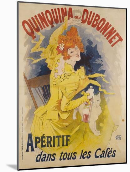 Advertising Poster, Quinquina Dubonnet-Jules Chéret-Mounted Giclee Print