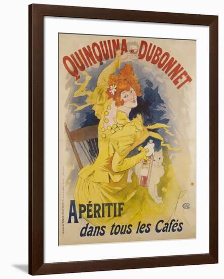 Advertising Poster, Quinquina Dubonnet-Jules Chéret-Framed Giclee Print