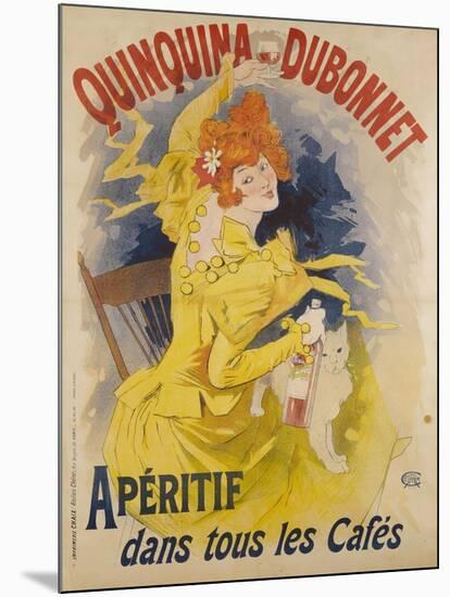 Advertising Poster, Quinquina Dubonnet-Jules Chéret-Mounted Giclee Print