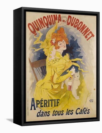 Advertising Poster, Quinquina Dubonnet-Jules Chéret-Framed Stretched Canvas