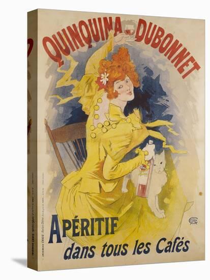 Advertising Poster, Quinquina Dubonnet-Jules Chéret-Stretched Canvas
