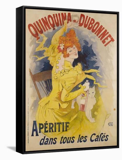 Advertising Poster, Quinquina Dubonnet-Jules Chéret-Framed Stretched Canvas