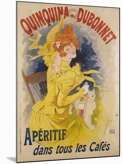 Advertising Poster, Quinquina Dubonnet-Jules Chéret-Mounted Giclee Print