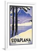 Advertising poster Silvaplana, Switzerland-Johannes Handschin-Framed Art Print