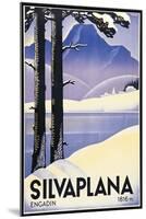 Advertising poster Silvaplana, Switzerland-Johannes Handschin-Mounted Art Print