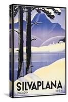 Advertising poster Silvaplana, Switzerland-Johannes Handschin-Stretched Canvas