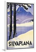 Advertising poster Silvaplana, Switzerland-Johannes Handschin-Framed Art Print