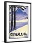 Advertising poster Silvaplana, Switzerland-Johannes Handschin-Framed Art Print