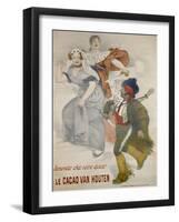 Advertising Poster. Van Houten Cocoa-Adolphe Willette-Framed Giclee Print