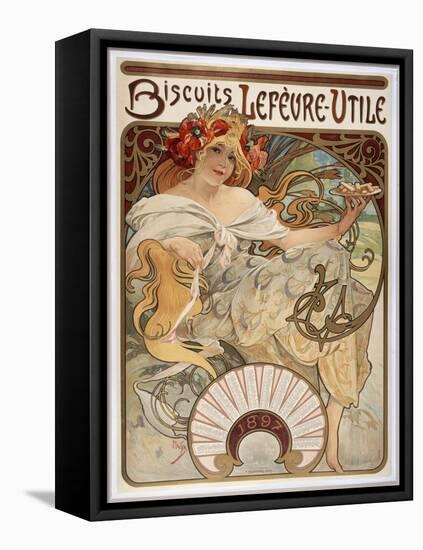 Advertising Poster-Alphonse Mucha-Framed Stretched Canvas