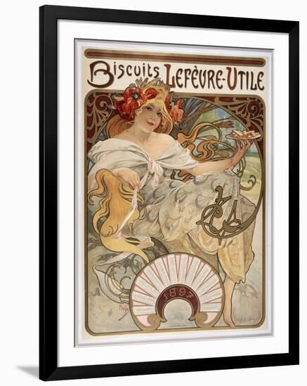 Advertising Poster-Alphonse Mucha-Framed Premium Giclee Print