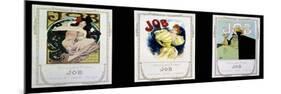 Advertising Posters for the Cigarette Paper Job.-Alphonse Mucha-Mounted Premium Giclee Print