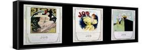 Advertising Posters for the Cigarette Paper Job.-Alphonse Mucha-Framed Stretched Canvas