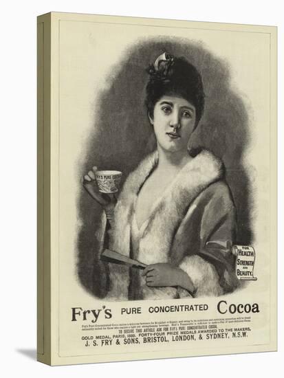 Advertisment, Fry's Cocoa-null-Stretched Canvas