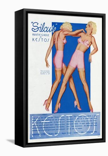 Advet for Kestos Panty 1935-null-Framed Stretched Canvas