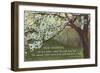 Advice for the Graduate, Cherry Blossoms-null-Framed Art Print