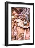 Advice from a Caterpillar-Arthur Rackham-Framed Art Print