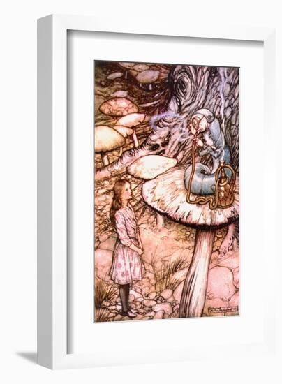 Advice from a Caterpillar-Arthur Rackham-Framed Art Print