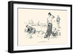 Advice To Caddies-Charles Dana Gibson-Framed Art Print