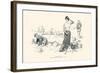 Advice To Caddies-Charles Dana Gibson-Framed Art Print