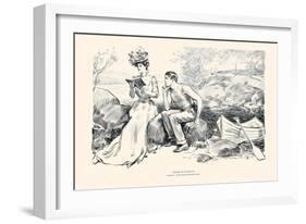 Advice To Students-Charles Dana Gibson-Framed Art Print